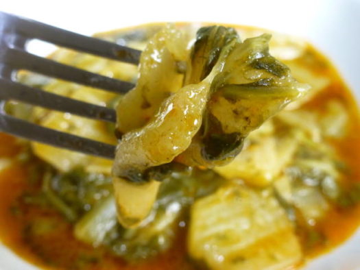 Acelga troceada con ajitos