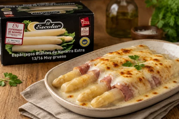 Esparragos gratinados