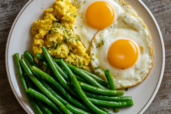 Revuelto de Alubias Verdes y Huevos